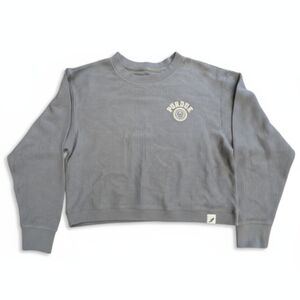 Purdue Boilermakers Unwind By League Women's Gray Cropped Sweatshirt